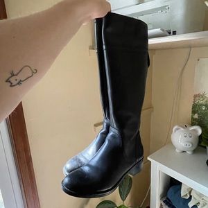 *SOLD* Franco Sarto Black Knee High Black Boots women’s size 7.5